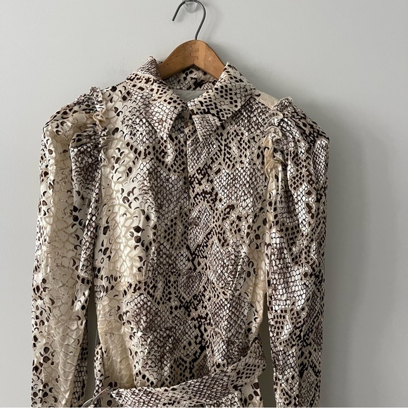 Avili MIB Ted Baker Short Leopard Print Dress Size 1 - Picture 10 of 12